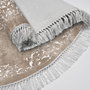 Mijölnir Juego de alfombras de baño beige y blanco (2 piezas)